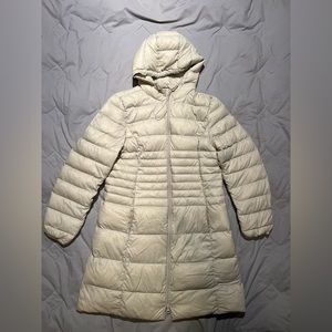 Free People woman’s XL 3/4 long length down hooded jacket